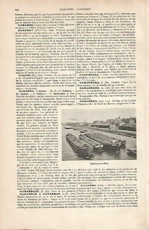 LAMINA ESPASA 24770: Gabarras en el Rhin