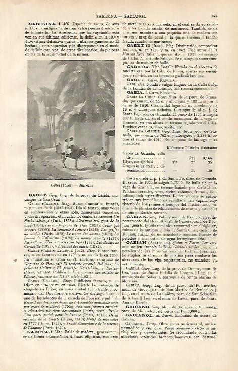 LAMINA ESPASA 24772: Calle de Gabes en Tunez