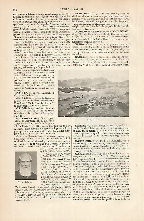 LAMINA ESPASA 24785: Vista de Gais en Suiza
