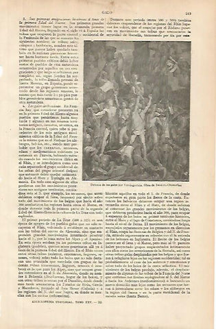 LAMINA ESPASA 24815: Defensa de los galos por Vercingetorix por T. Chasseriau