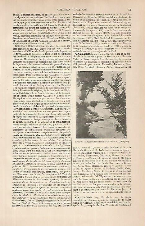 LAMINA ESPASA 24822: Rio Gallego en Peñaflor