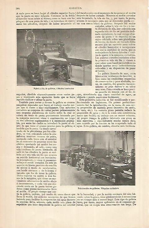 LAMINA ESPASA 24825: Fabricacion de galletas