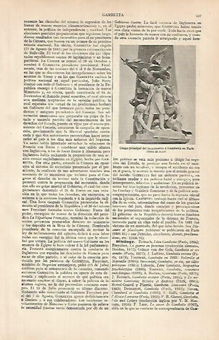 LAMINA ESPASA 24840: Monumento a Gambetta en Paris
