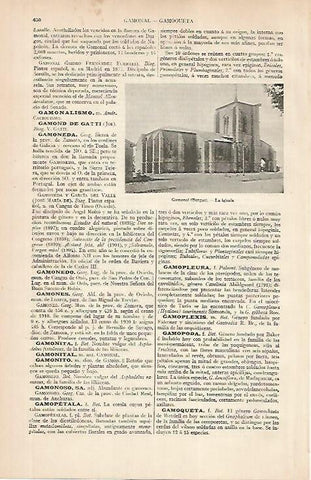 LAMINA ESPASA 24841: Iglesia de Gamonal en Burgos