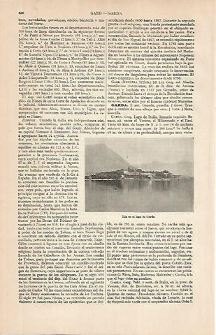 LAMINA ESPASA 24875: Isla en el lago de Garda