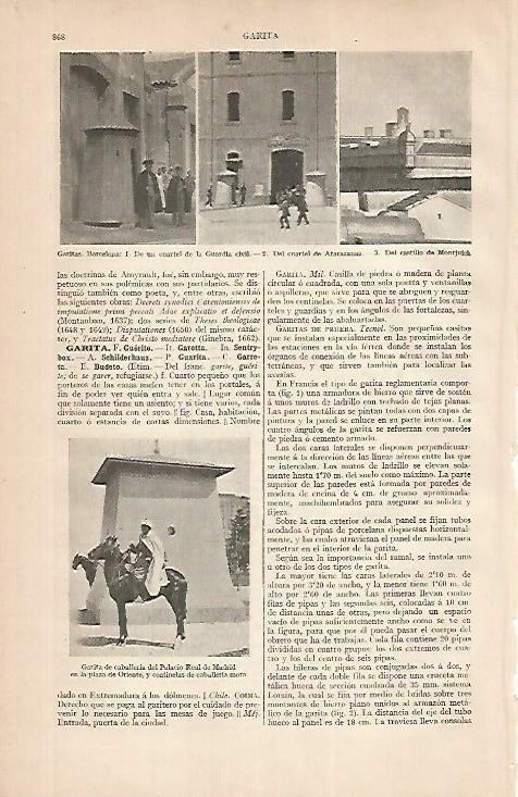 LAMINA ESPASA 24882: Garitas en Barcelona