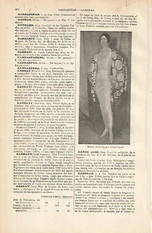 LAMINA ESPASA 24886: Retrato de señora por A. Garratt