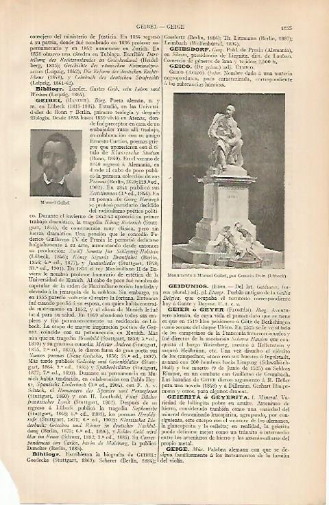 LAMINA ESPASA 24922: Monumento a M. Geibel
