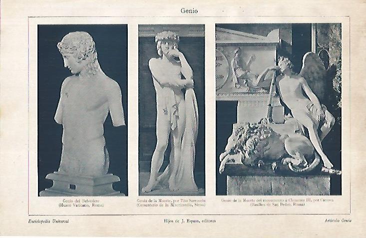 LAMINA ESPASA 24933: Genio del Belvedere Genio de la Muerte