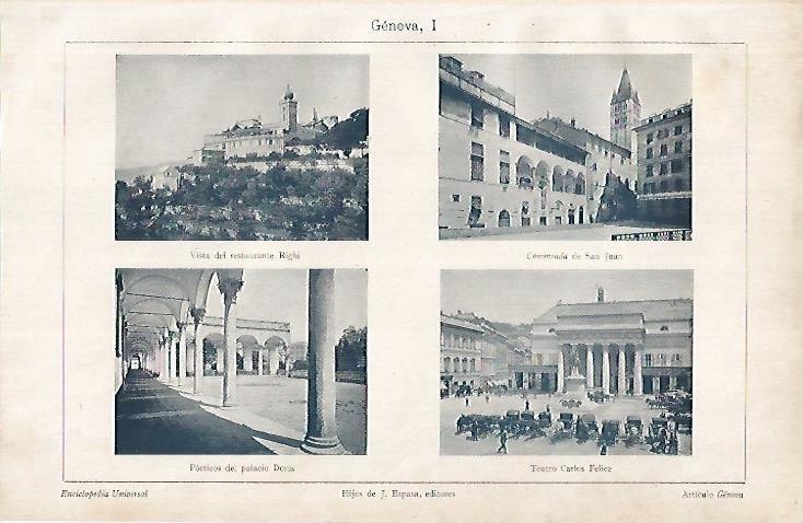 LAMINA ESPASA 24937: Vistas de Genova