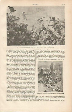 LAMINA ESPASA 24966: El gran dia de Gerona por C. Alvarez Dumont
