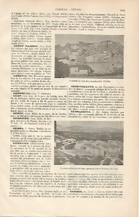 LAMINA ESPASA 24967: Pueblo abandonado de Gerp Lleida
