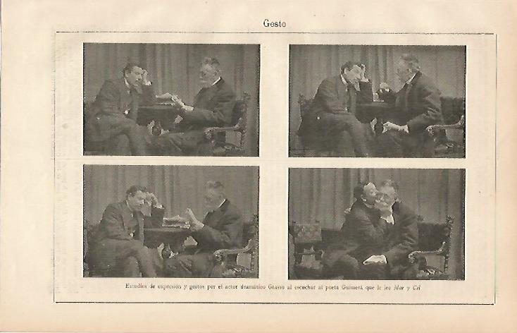 LAMINA ESPASA 24972: El actor Grasso y Angel Guimera
