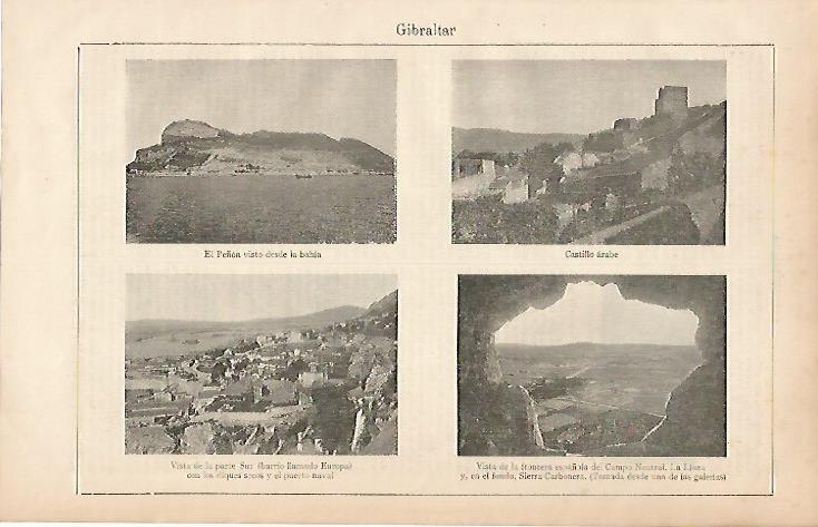 LAMINA ESPASA 24988: Vistas de Gibraltar