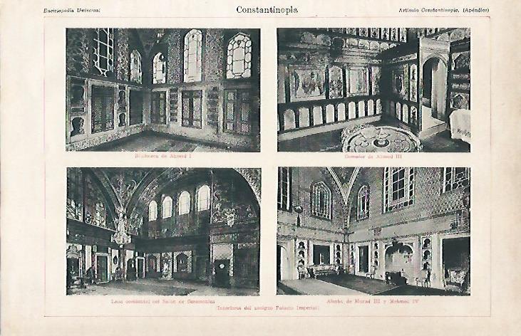 LAMINA ESPASA 25015: Palacio Imperial de Constantinopla (actual Estambul)