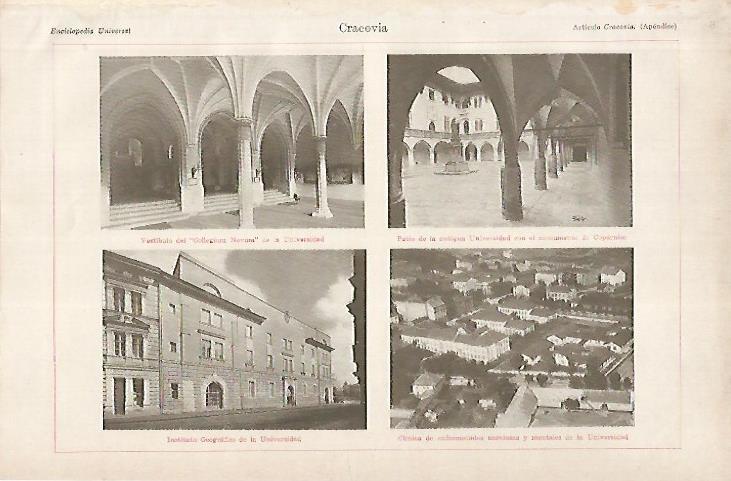 LAMINA ESPASA 25046: Vistas de Cracovia Polonia