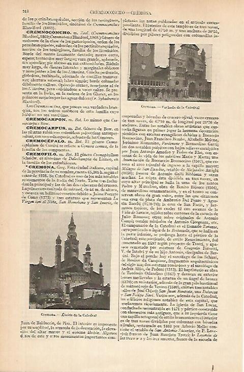 LAMINA ESPASA 25047: Catedral de Cremona