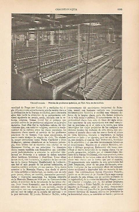 LAMINA ESPASA 25082: Fabrica Quimica en Usti