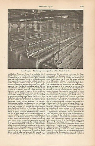 LAMINA ESPASA 25082: Fabrica Quimica en Usti