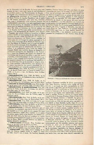 LAMINA ESPASA 25087: Castillo de Chiavari
