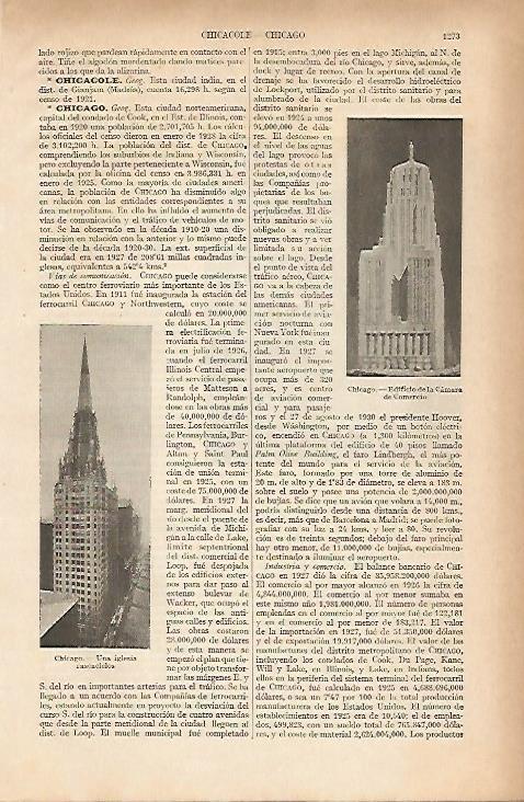 LAMINA ESPASA 25089: Camara de Comercio de Chicago