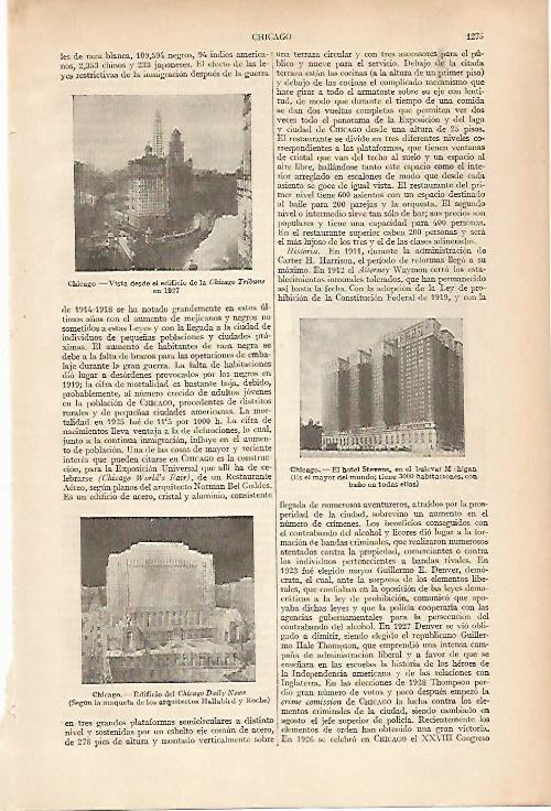 LAMINA ESPASA 25090: Chicago Tribune en 1927