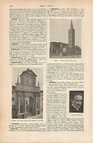 LAMINA ESPASA 25093: Vistas de Chieri