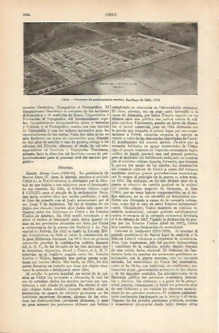 LAMINA ESPASA 25102: Proyecto de carcel de Santiago de Chile en 1929