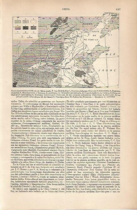 LAMINA ESPASA 25113: Mapa del Norte de China