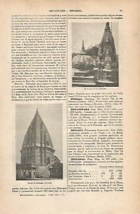 LAMINA ESPASA 25129: Templo Dorado de Benares India