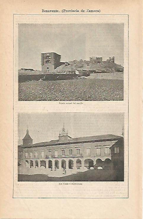 LAMINA ESPASA 25130: Castillo de Benavente Zamora