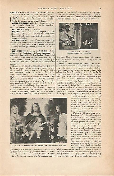 LAMINA ESPASA 25134: La bendicion de Jacob por Murillo