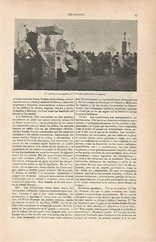 LAMINA ESPASA 25135: La bendicion de los campos por S. Viniegra