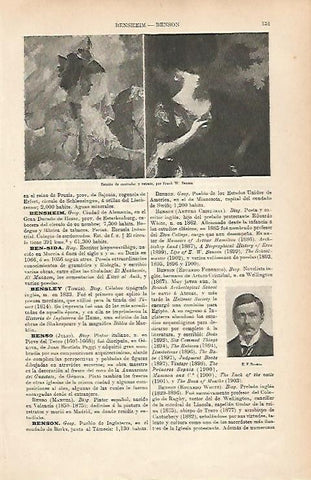 LAMINA ESPASA 25146: Estudio de contraluz y Retratopor W. Benson