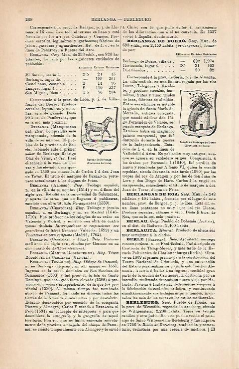 LAMINA ESPASA 25168: Escudo de Berlanga Leon y Berlanga de Duero Soria