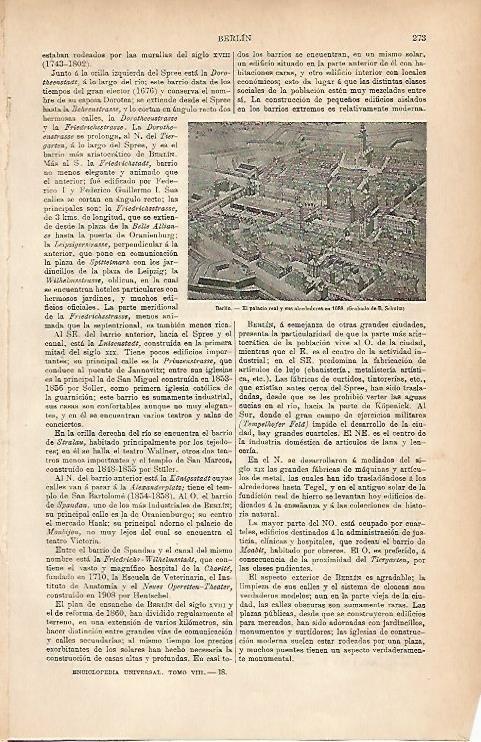 LAMINA ESPASA 25170: Palacio Real de Berlin en 1688