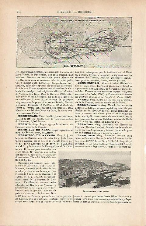 LAMINA ESPASA 25178: Mapa de Bermuda