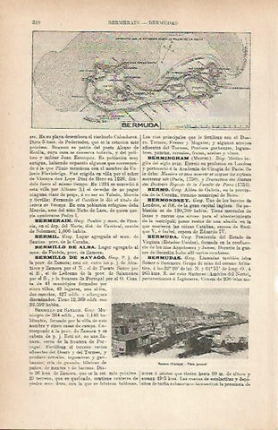 LAMINA ESPASA 25178: Mapa de Bermuda