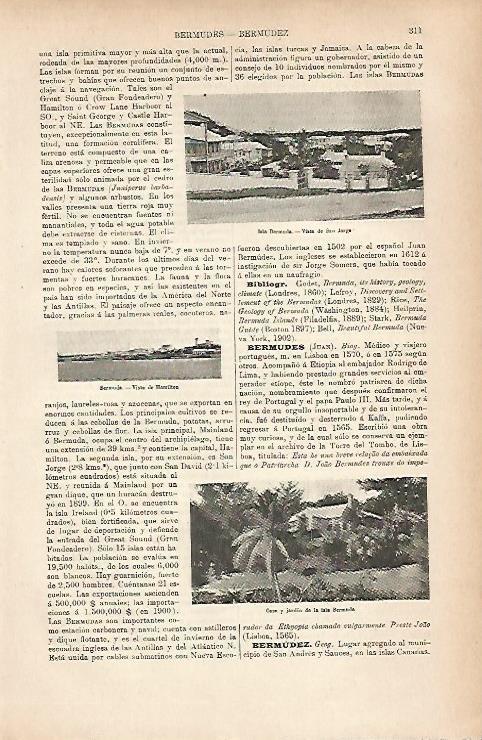 LAMINA ESPASA 25179: Isla de Bermuda