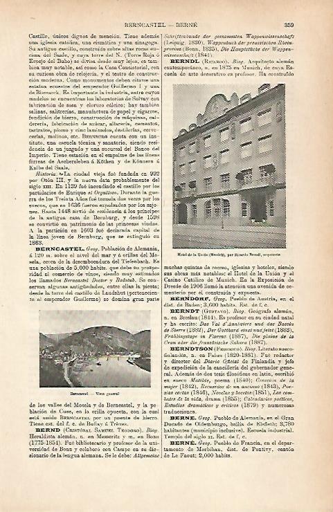 LAMINA ESPASA 25190: Hotel de la Union en Munich
