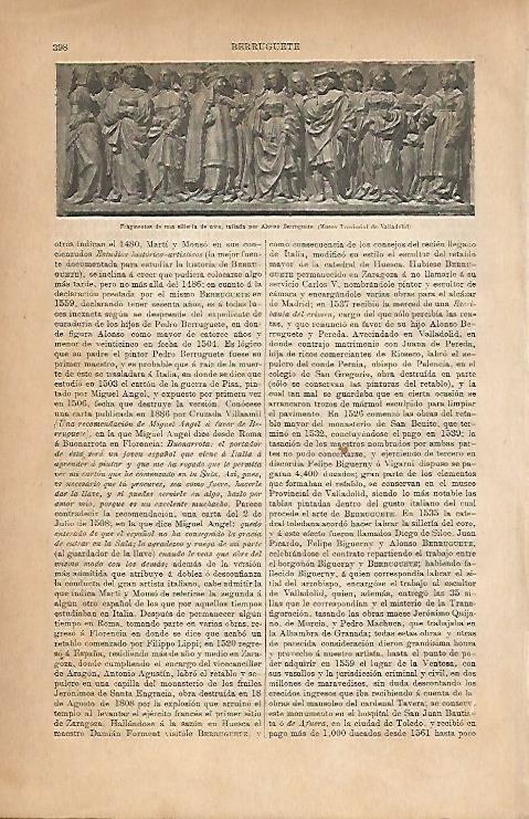 LAMINA ESPASA 25196: Silleria de un coro por Antonio Berruguete