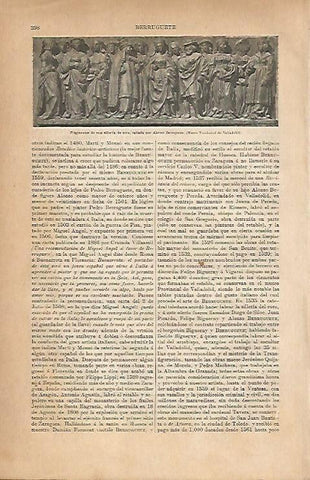LAMINA ESPASA 25196: Silleria de un coro por Antonio Berruguete