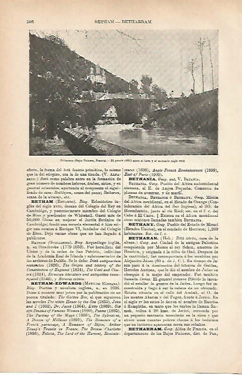 LAMINA ESPASA 25214: Puente y Santuario de Betjarram Francia
