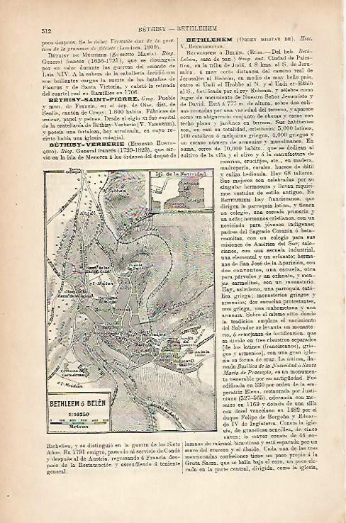 LAMINA ESPASA 25215: Plano de Belen Israel