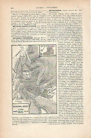 LAMINA ESPASA 25215: Plano de Belen Israel