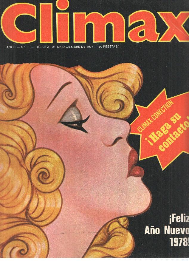 Revista: CLIMAX, Numero 31: BERNAR SERAY, en pelota viva (Lominsa 1977)
