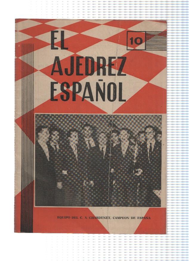 Revista: EL AJEDREZ ESPAÑOL 10, Numero 53: Equipo del C.A Chardenet (Octubre 1960)
