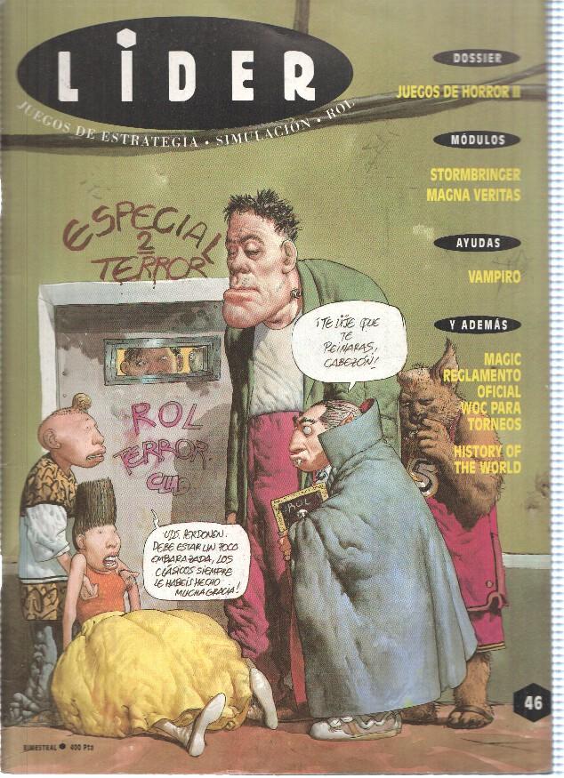 Revista Bimestral: LIDER, Numero 46: Juegos de Horror II (Ediludic, Marzo 1995) 
