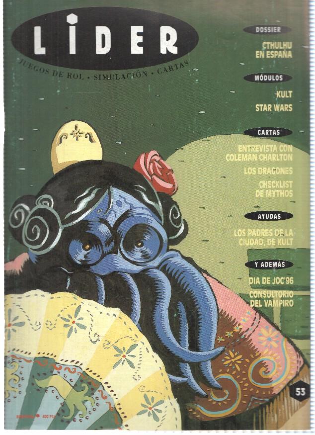 Revista Bimestral: LIDER, Numero 53: Cthulhu en España (Ediludic, Mayo 1996) 