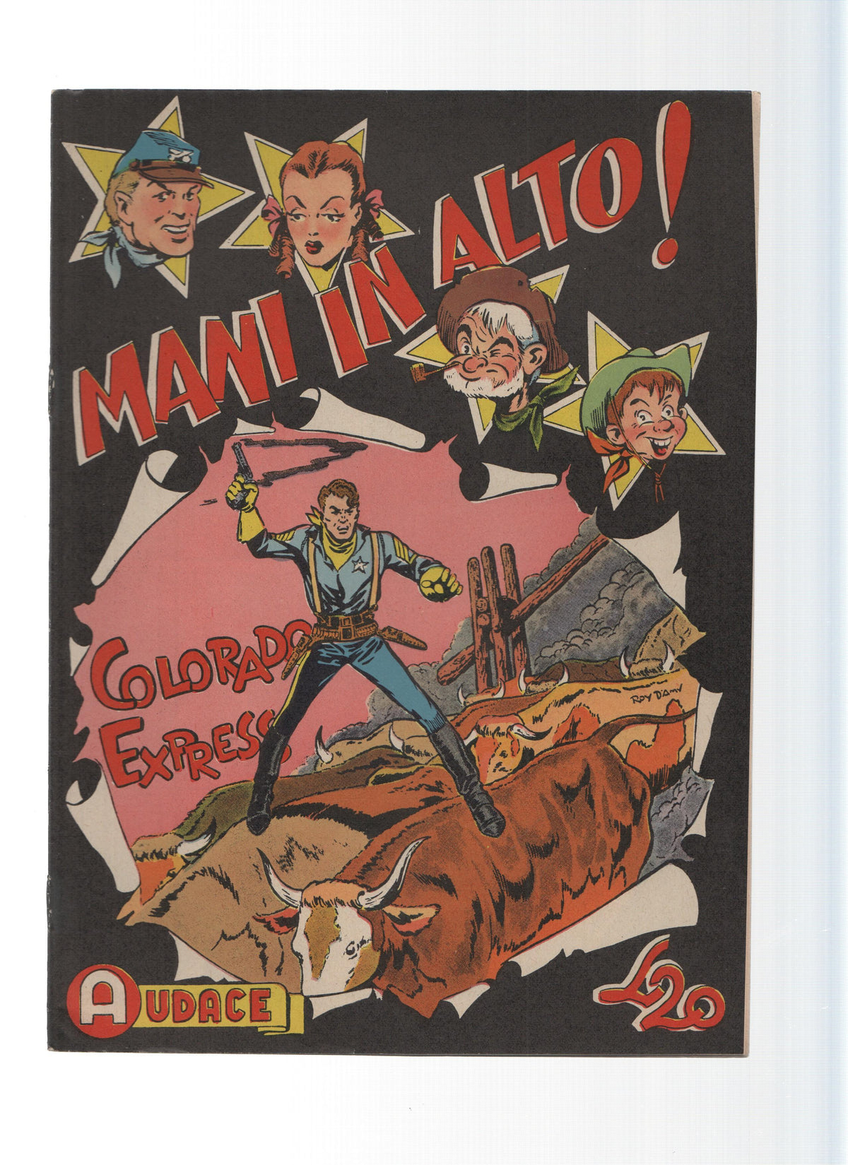 AUDACE, Serie MANI IN ALTO, Numero 13: Colorado Express (Audace 1975)